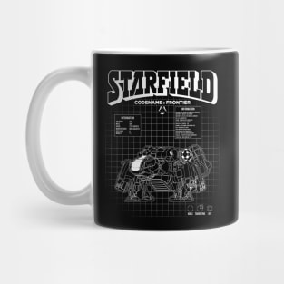 STARFIELD CODENAME FRONTIER Black and White Mug